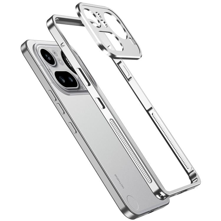 Metal Frame Heat Dissipation Phone Case with Camera Guard Ring, For Nothing Phone 4a Pro, For Nothing Phone 4a, For Nothing Phone 3, For Nothing Phone 3a, For Nothing Phone 3a Pro