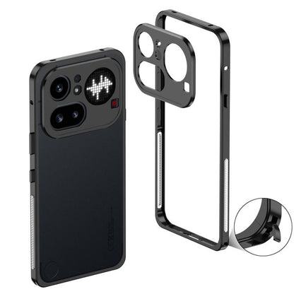 Metal Frame Heat Dissipation Phone Case with Camera Guard Ring, For Nothing Phone 4a Pro, For Nothing Phone 4a, For Nothing Phone 3, For Nothing Phone 3a, For Nothing Phone 3a Pro