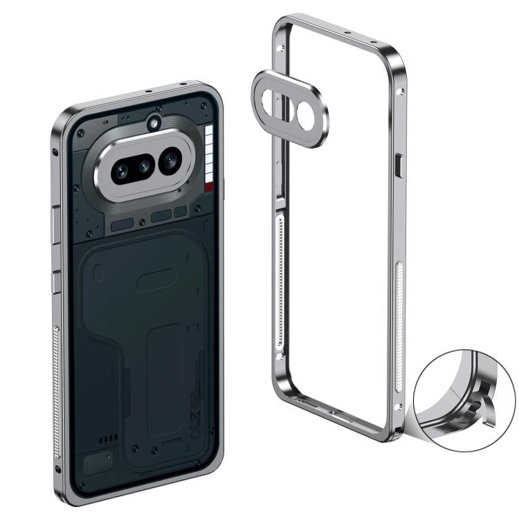 Metal Frame Heat Dissipation Phone Case with Camera Guard Ring, For Nothing Phone 4a Pro, For Nothing Phone 4a, For Nothing Phone 3, For Nothing Phone 3a, For Nothing Phone 3a Pro