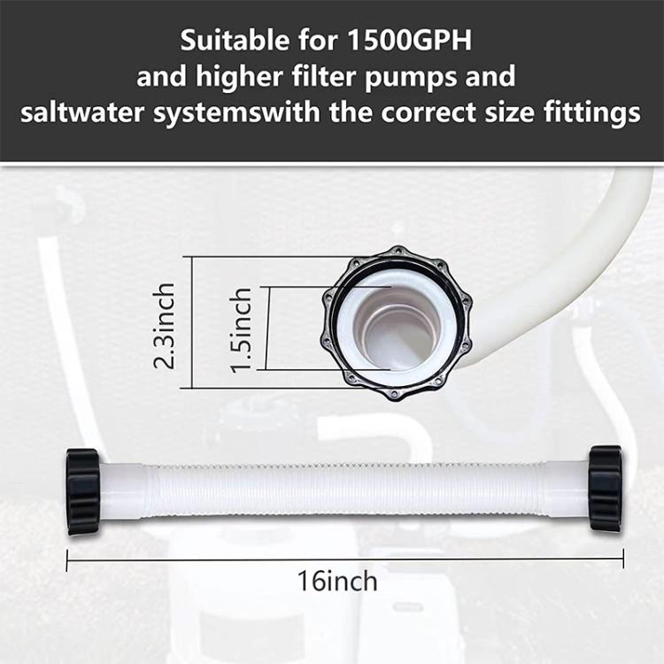 Tuyau de piscine pour pompe de filtration Intex, 16 pouces