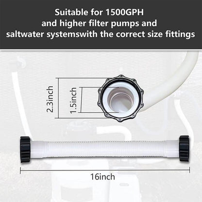 Tuyau de piscine pour pompe de filtration Intex, 16 pouces