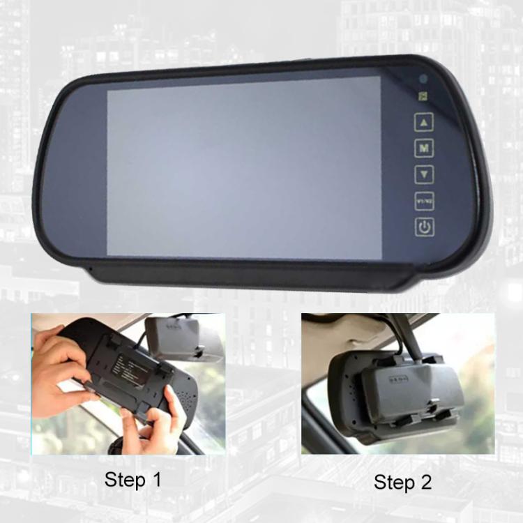 7 inch IPS HD Screen AHD Touch Button Car Reversing Rearview Camera Monitor Kit, Car Rearview Camera Monitor Kit