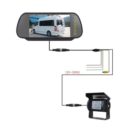 7 inch IPS HD Screen AHD Touch Button Car Reversing Rearview Camera Monitor Kit, Car Rearview Camera Monitor Kit