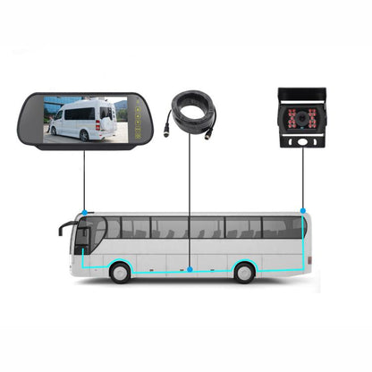 7 inch IPS HD Screen AHD Touch Button Car Reversing Rearview Camera Monitor Kit, Car Rearview Camera Monitor Kit