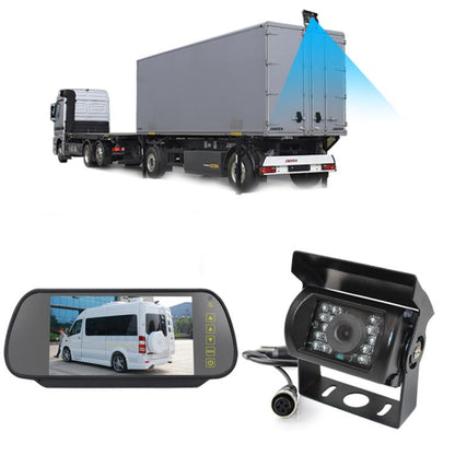 7 inch IPS HD Screen AHD Touch Button Car Reversing Rearview Camera Monitor Kit, Car Rearview Camera Monitor Kit