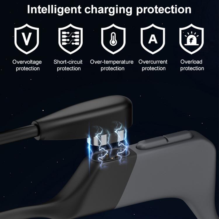 Bone Conduction Earphone Magnetic Charging Cable For Shokz OpenSwim Pro S710, USB to 4 Pin, Type-C to 4 Pin