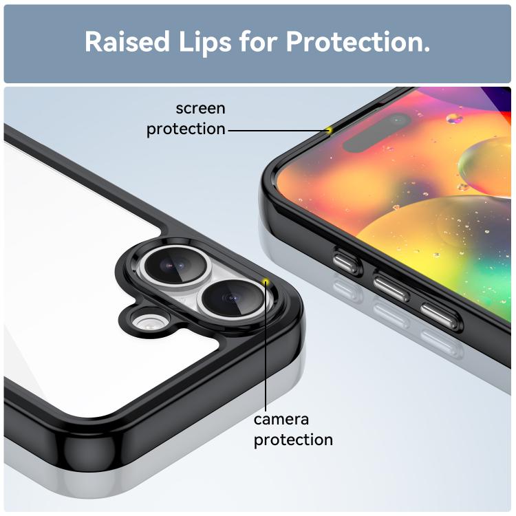 Colorful Series Acrylic + TPU Phone Case, For iPhone 18, For iPhone 18 Pro, For iPhone 18 Pro Max, For iPhone 17 Pro Max, For iPhone 17 Pro, For iPhone 17, For iPhone 17 Air