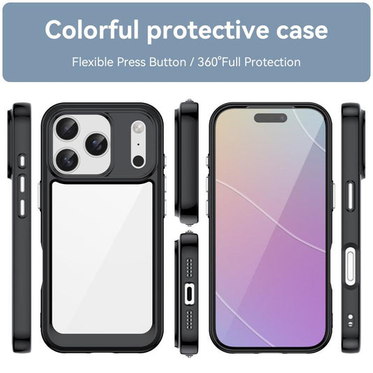 Farbige Serie Acryl + TPU Handyhülle, Für iPhone 17 Pro Max, Für iPhone 17 Pro, Für iPhone 17, Für iPhone Air
