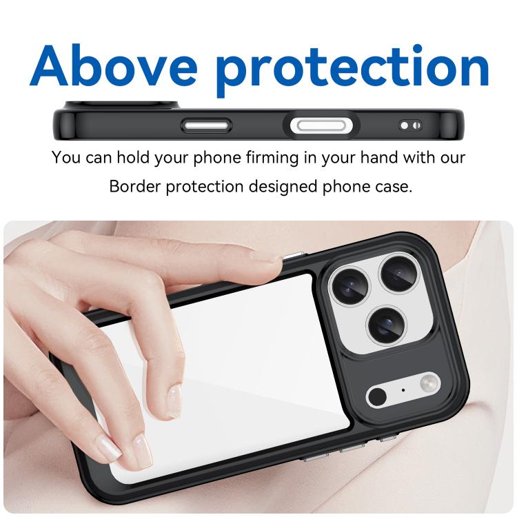 Colorful Series Acrylic + TPU Phone Case, For iPhone 18 Pro, For iPhone 18 Pro Max, For iPhone 17 Pro Max, For iPhone 17 Pro, For iPhone 17, For iPhone 17 Air