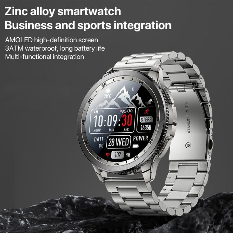Yesido IO34 1.43 inch AMOLED Screen Metal Smart Watch Support BT Call, IO34