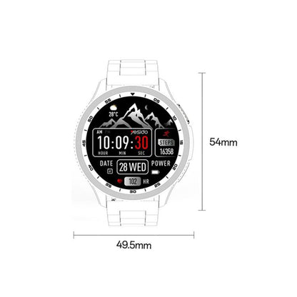 Yesido IO34 1.43 inch AMOLED Screen Metal Smart Watch Support BT Call, IO34
