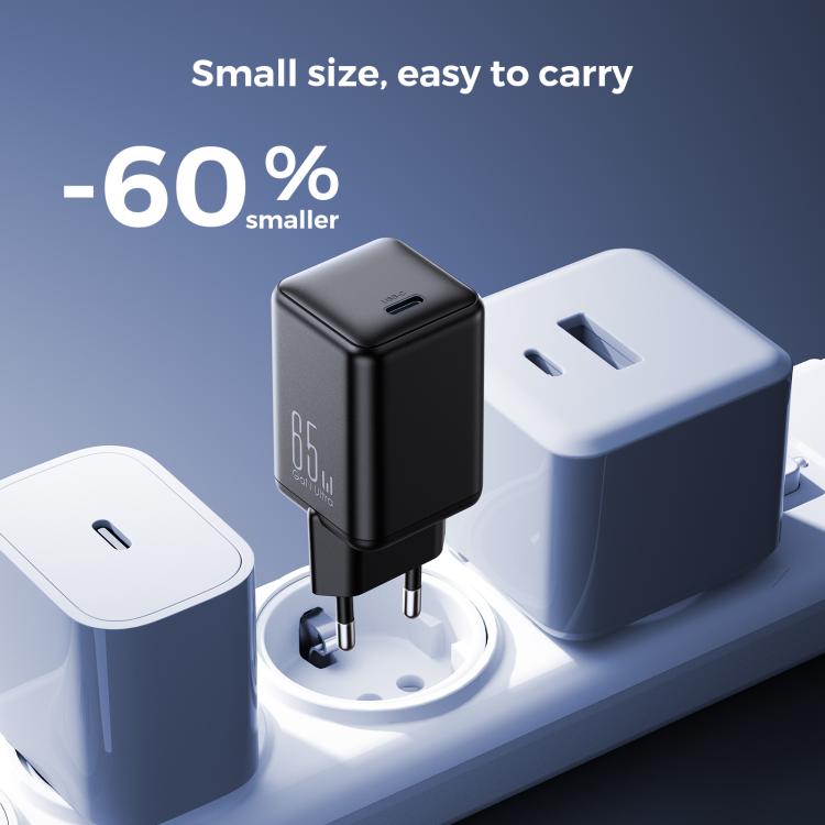 JOYROOM TCG18 65W GaN USB-C / Type-C Port Mini Charger, EU Plug, UK Plug