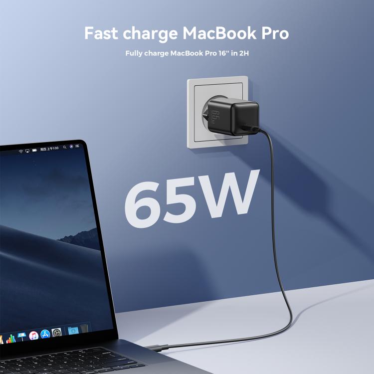 JOYROOM TCG18 65W GaN USB-C / Type-C Port Mini Charger, EU Plug, UK Plug