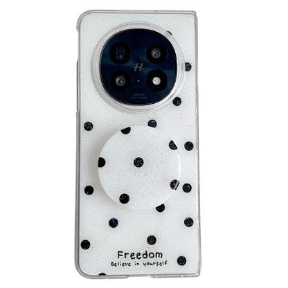 Glitter Powder Dots Pattern Phone Case with Holder