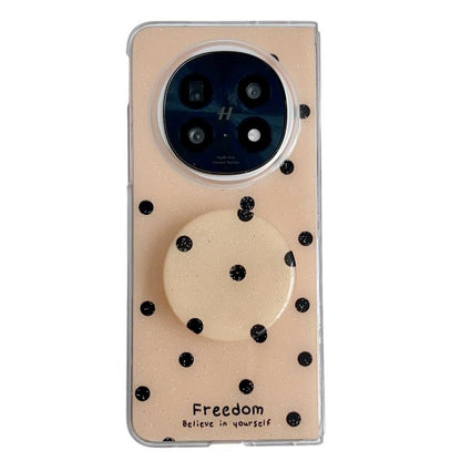 Glitter Powder Dots Pattern Phone Case with Holder