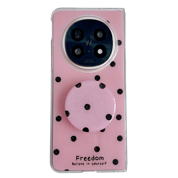 Glitter Powder Dots Pattern Phone Case with Holder