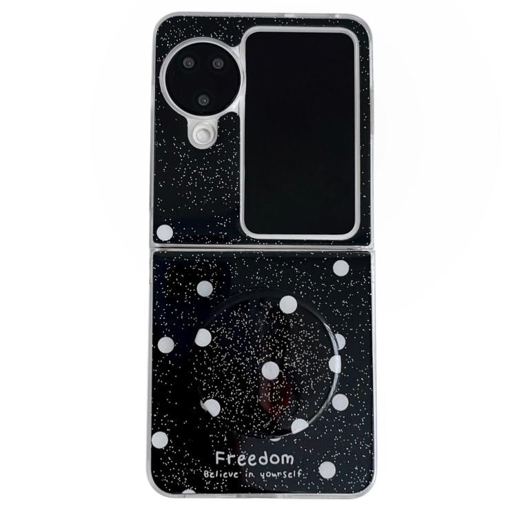 Glitter Powder Dots Pattern Phone Case with Holder