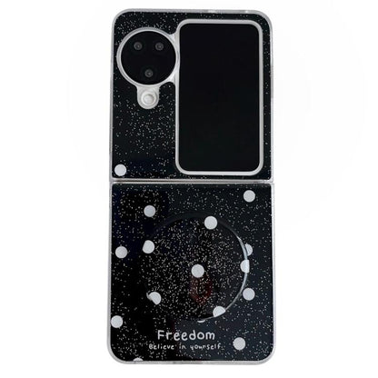Glitter Powder Dots Pattern Phone Case with Holder