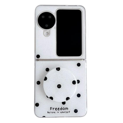 Glitter Powder Dots Pattern Phone Case with Holder