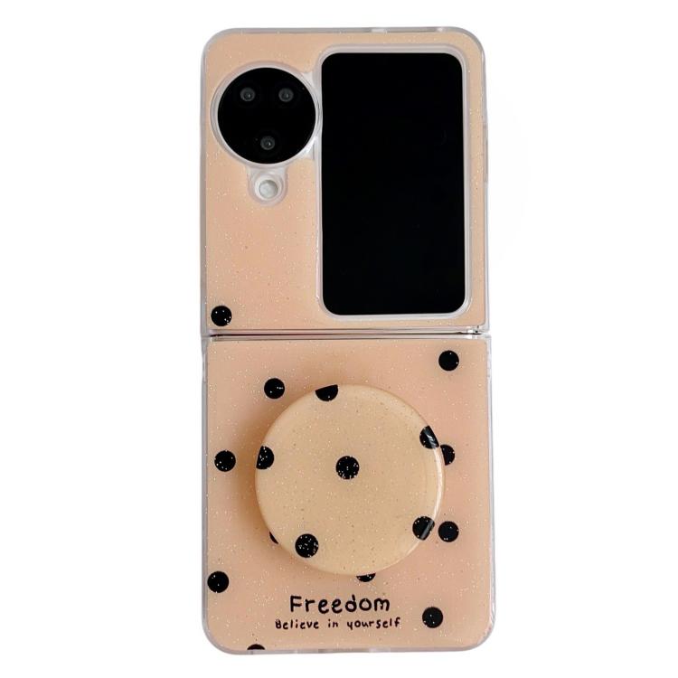 Glitter Powder Dots Pattern Phone Case with Holder