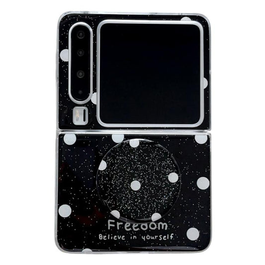 Glitter Powder Dots Pattern Phone Case with Holder