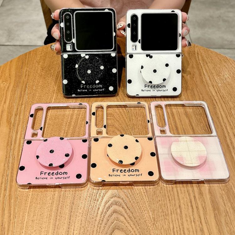 Glitter Powder Dots Pattern Phone Case with Holder