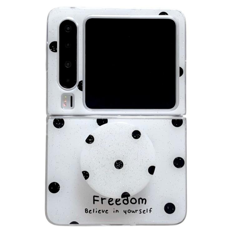 Glitter Powder Dots Pattern Phone Case with Holder