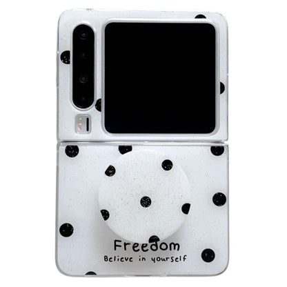 Glitter Powder Dots Pattern Phone Case with Holder