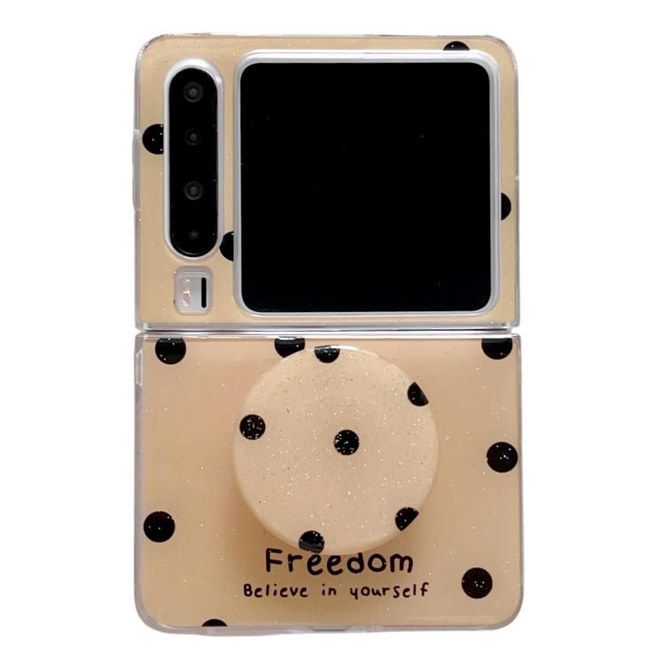 Glitter Powder Dots Pattern Phone Case with Holder