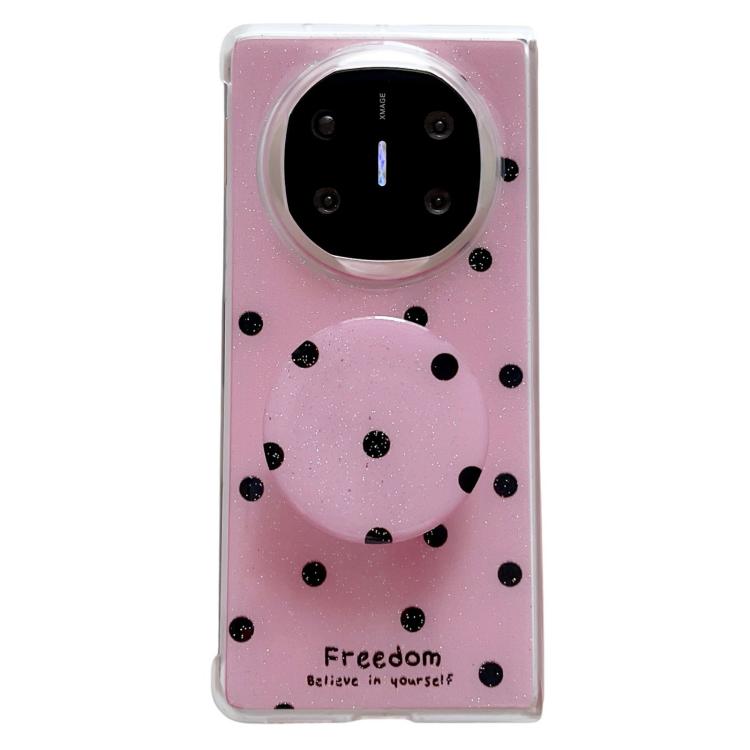 Glitter Powder Dots Pattern Phone Case with Holder