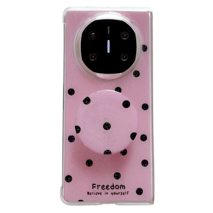 Glitter Powder Dots Pattern Phone Case with Holder