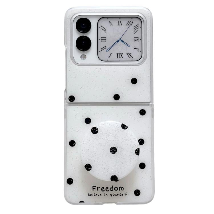 Glitter Powder Dots Pattern Phone Case with Holder