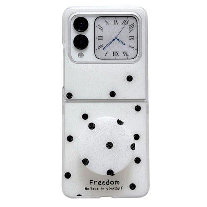 Glitter Powder Dots Pattern Phone Case with Holder