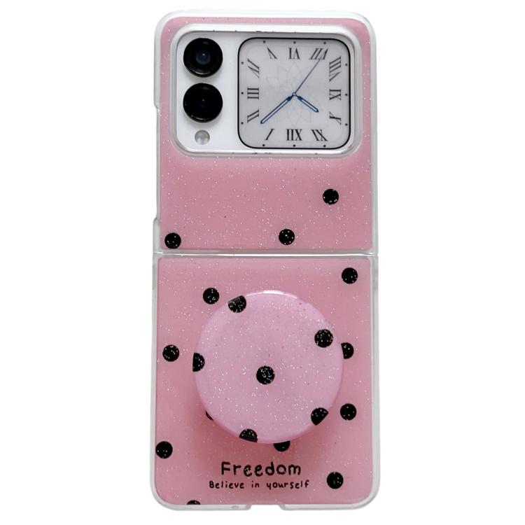 Glitter Powder Dots Pattern Phone Case with Holder