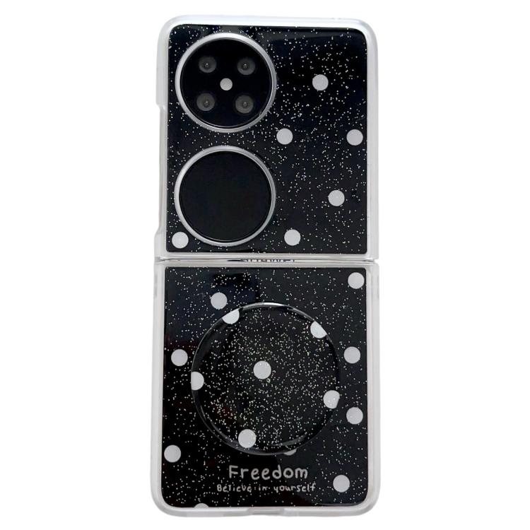 Glitter Powder Dots Pattern Phone Case with Holder