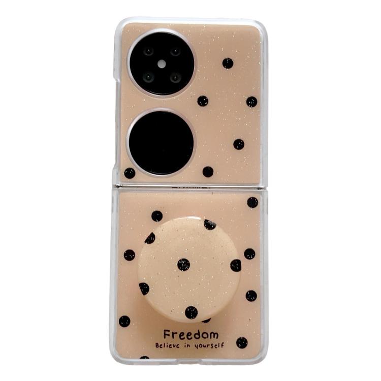 Glitter Powder Dots Pattern Phone Case with Holder