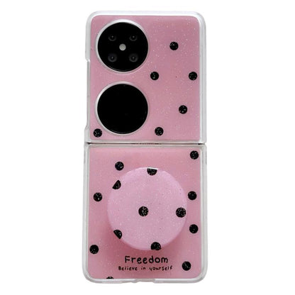 Glitter Powder Dots Pattern Phone Case with Holder