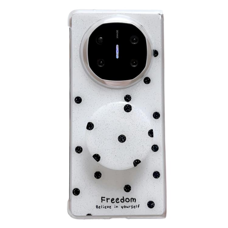 Glitter Powder Dots Pattern Phone Case with Holder