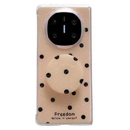 Glitter Powder Dots Pattern Phone Case with Holder
