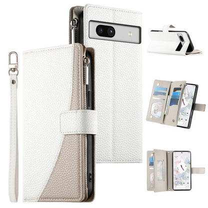 Stitching Multi-card Zipper Wallet Leather Phone Case with Short Strap, For Google Pixel 11 Pro XL, For Google Pixel 11 / Pixel 11 Pro, For Google Pixel 10a, For Google Pixel 9 Pro XL / Pixel 10 Pro XL, For Google Pixel 9 / 9 Pro / 10 / 10 Pro         ...
