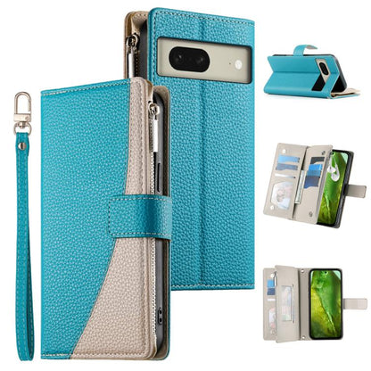 Stitching Multi-card Zipper Wallet Leather Phone Case with Short Strap, For Google Pixel 11 Pro XL, For Google Pixel 11 / Pixel 11 Pro, For Google Pixel 10a, For Google Pixel 9 Pro XL / Pixel 10 Pro XL, For Google Pixel 9 / 9 Pro / 10 / 10 Pro         ...