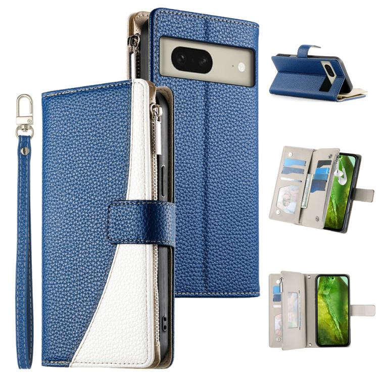 Stitching Multi-card Zipper Wallet Leather Phone Case with Short Strap, For Google Pixel 11 Pro XL, For Google Pixel 11 / Pixel 11 Pro, For Google Pixel 10a, For Google Pixel 9 Pro XL / Pixel 10 Pro XL, For Google Pixel 9 / 9 Pro / 10 / 10 Pro         ...