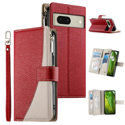 Stitching Multi-card Zipper Wallet Leather Phone Case with Short Strap, For Google Pixel 11 Pro XL, For Google Pixel 11 / Pixel 11 Pro, For Google Pixel 10a, For Google Pixel 9 Pro XL / Pixel 10 Pro XL, For Google Pixel 9 / 9 Pro / 10 / 10 Pro         ...