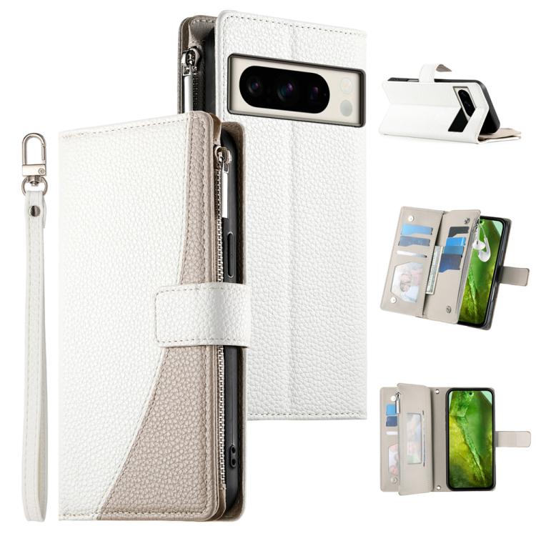 Stitching Multi-card Zipper Wallet Leather Phone Case with Short Strap, For Google Pixel 11 Pro XL, For Google Pixel 11 / Pixel 11 Pro, For Google Pixel 10a, For Google Pixel 9 Pro XL / Pixel 10 Pro XL, For Google Pixel 9 / 9 Pro / 10 / 10 Pro         ...