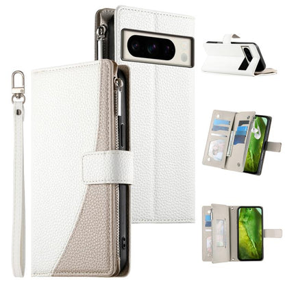 Stitching Multi-card Zipper Wallet Leather Phone Case with Short Strap, For Google Pixel 11 Pro XL, For Google Pixel 11 / Pixel 11 Pro, For Google Pixel 10a, For Google Pixel 9 Pro XL / Pixel 10 Pro XL, For Google Pixel 9 / 9 Pro / 10 / 10 Pro         ...