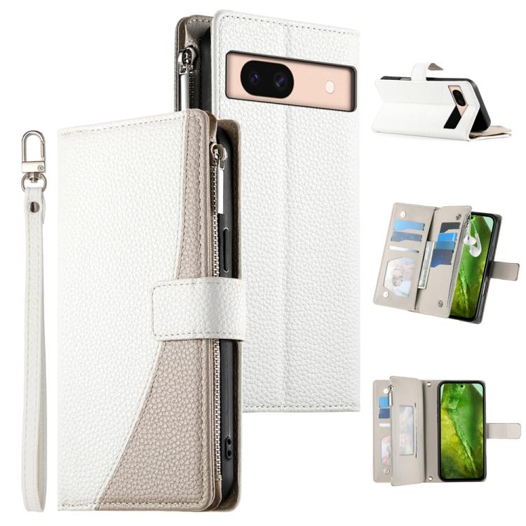 Stitching Multi-card Zipper Wallet Leather Phone Case with Short Strap, For Google Pixel 11 Pro XL, For Google Pixel 11 / Pixel 11 Pro, For Google Pixel 10a, For Google Pixel 9 Pro XL / Pixel 10 Pro XL, For Google Pixel 9 / 9 Pro / 10 / 10 Pro         ...