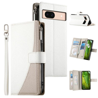 Stitching Multi-card Zipper Wallet Leather Phone Case with Short Strap, For Google Pixel 11 Pro XL, For Google Pixel 11 / Pixel 11 Pro, For Google Pixel 10a, For Google Pixel 9 Pro XL / Pixel 10 Pro XL, For Google Pixel 9 / 9 Pro / 10 / 10 Pro         ...