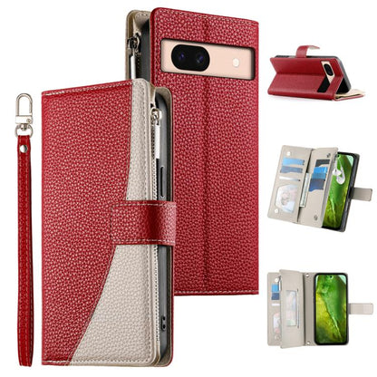 Stitching Multi-card Zipper Wallet Leather Phone Case with Short Strap, For Google Pixel 11 Pro XL, For Google Pixel 11 / Pixel 11 Pro, For Google Pixel 10a, For Google Pixel 9 Pro XL / Pixel 10 Pro XL, For Google Pixel 9 / 9 Pro / 10 / 10 Pro         ...