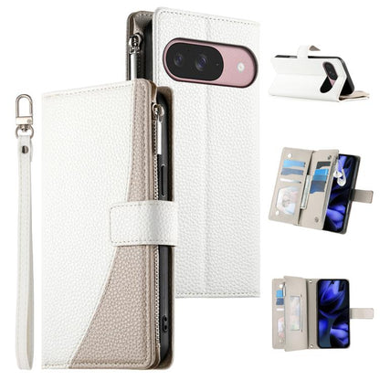 Stitching Multi-card Zipper Wallet Leather Phone Case with Short Strap, For Google Pixel 11 Pro XL, For Google Pixel 11 / Pixel 11 Pro, For Google Pixel 10a, For Google Pixel 9 Pro XL / Pixel 10 Pro XL, For Google Pixel 9 / 9 Pro / 10 / 10 Pro         ...