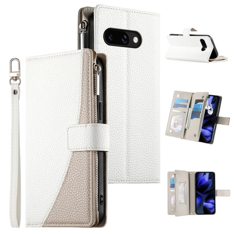 Stitching Multi-card Zipper Wallet Leather Phone Case with Short Strap, For Google Pixel 11 Pro XL, For Google Pixel 11 / Pixel 11 Pro, For Google Pixel 10a, For Google Pixel 9 Pro XL / Pixel 10 Pro XL, For Google Pixel 9 / 9 Pro / 10 / 10 Pro         ...